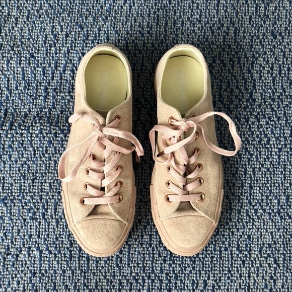 converse khaki rose gold